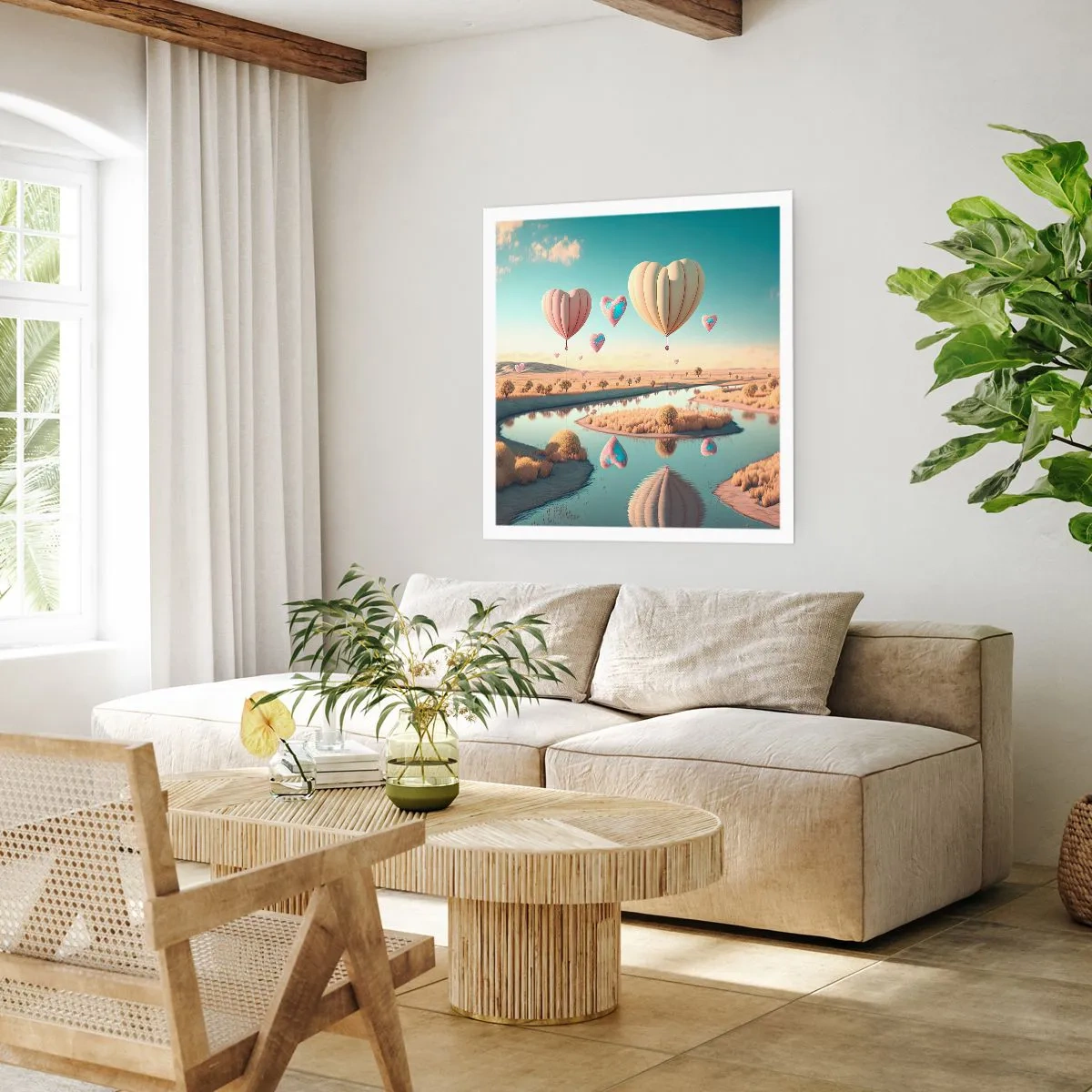 Pôster - O amor permite se reerguer - 50x50 cm