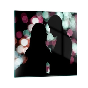Quadro em vidro - Sim! - 70x70 cm