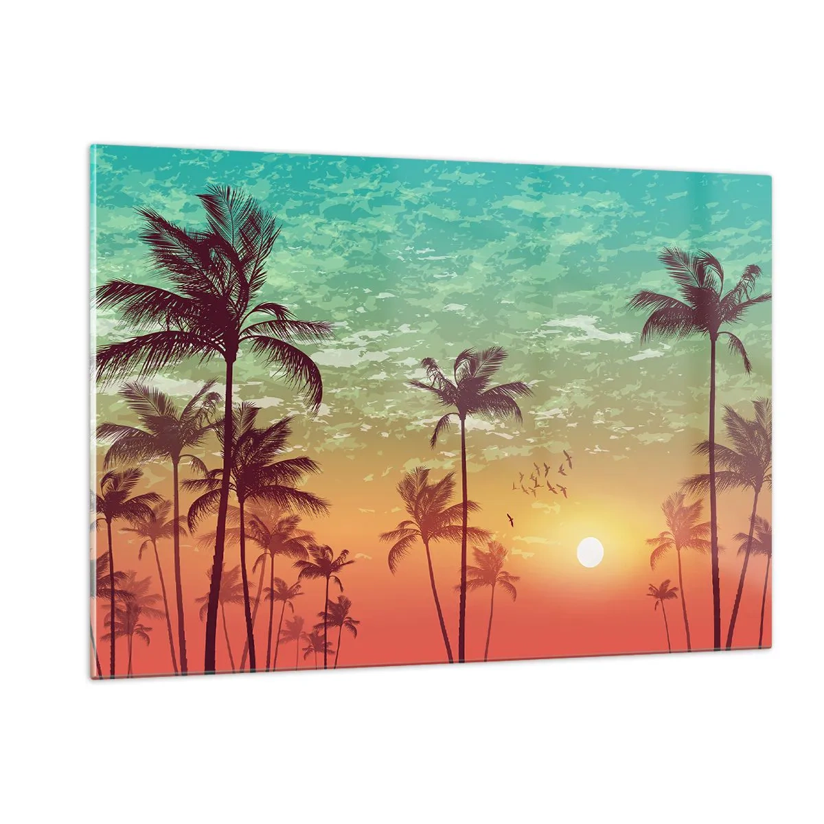 Quadro em vidro - Climas tropicais - 120x80 cm