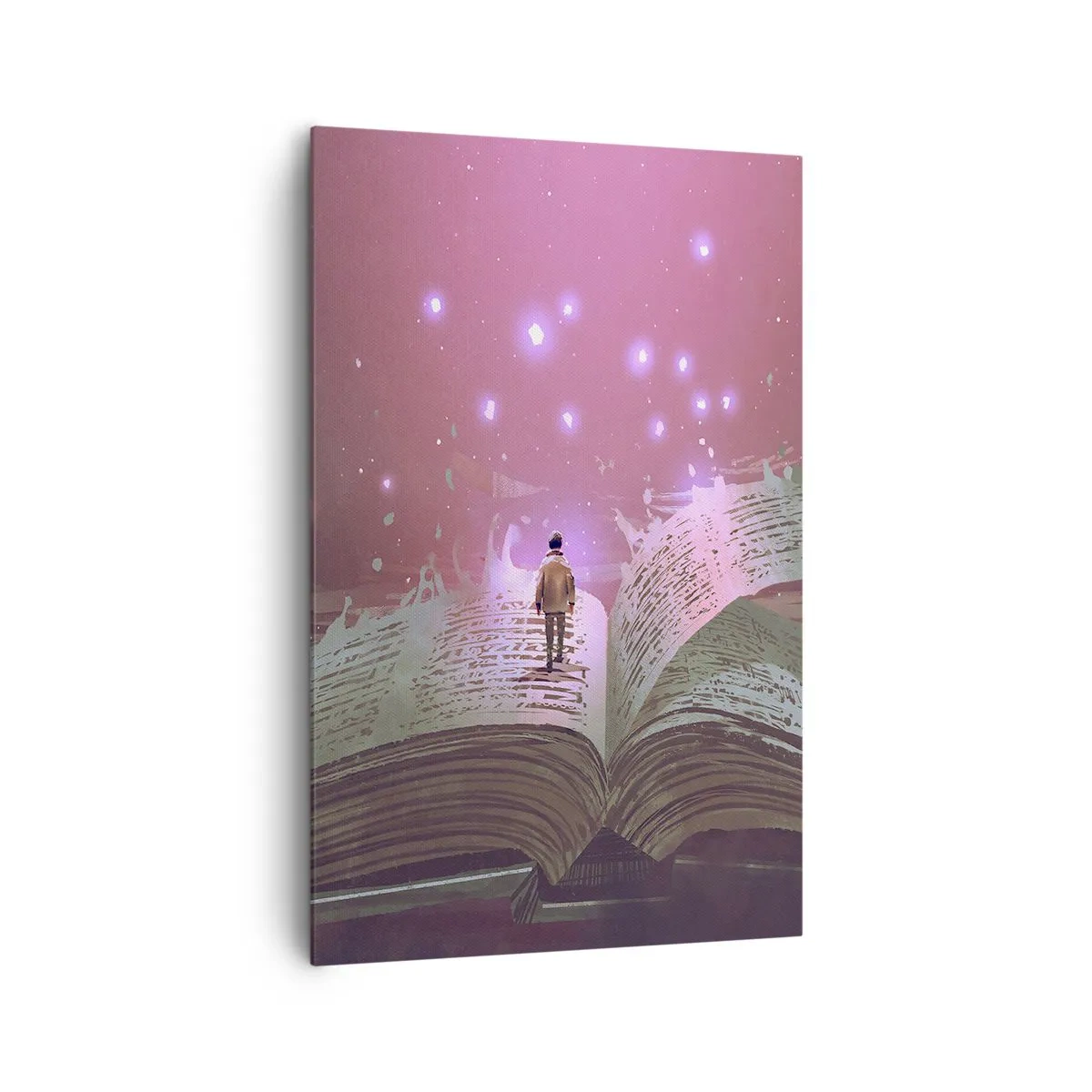 Quadro em tela - Um convite para outro mundo - leia! - 80x120 cm