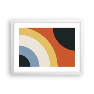 Pôster em moldura branca - Um para o outro - 40x30 cm