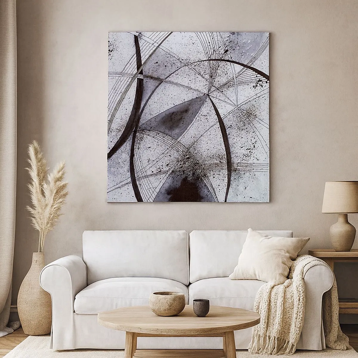 Quadro em tela - Fantasia futurista - 30x30 cm