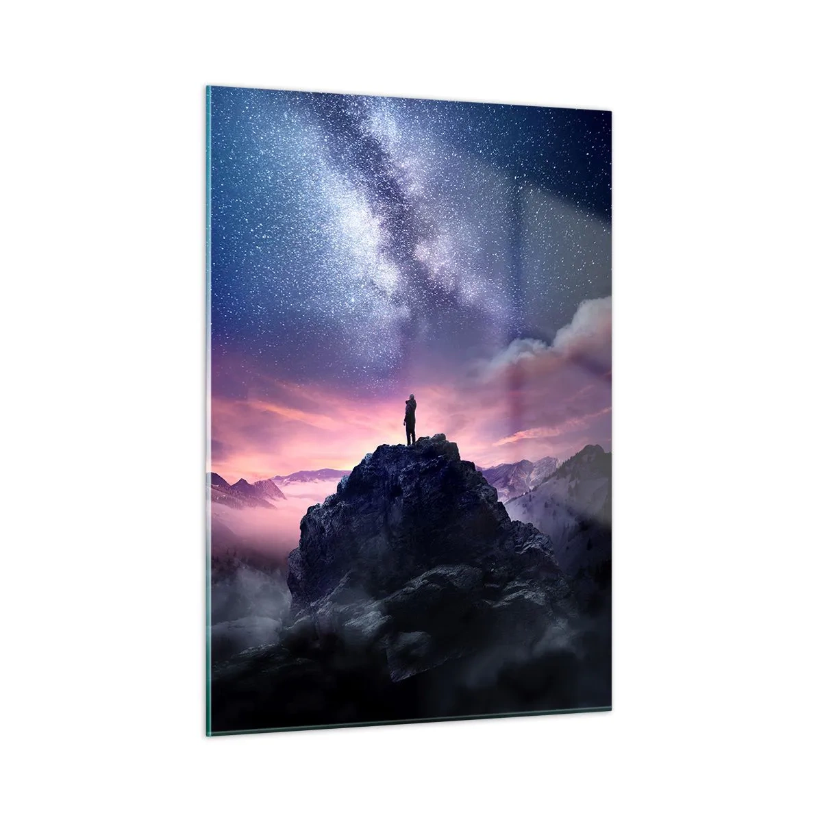 Quadro em vidro - E sentiu a vida - 50x70 cm