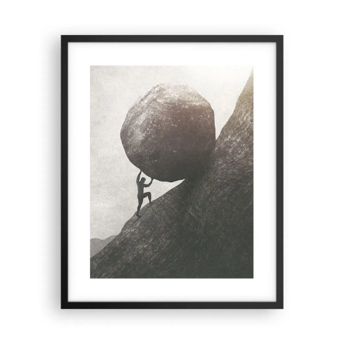 Pôster com moldura preta - Eu creio - 40x50 cm