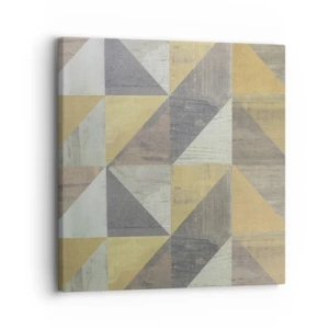 Quadro em tela - Em ângulo com um triângulo - 30x30 cm
