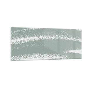 Quadro em vidro - Abstração em um clima de inverno - 100x40 cm