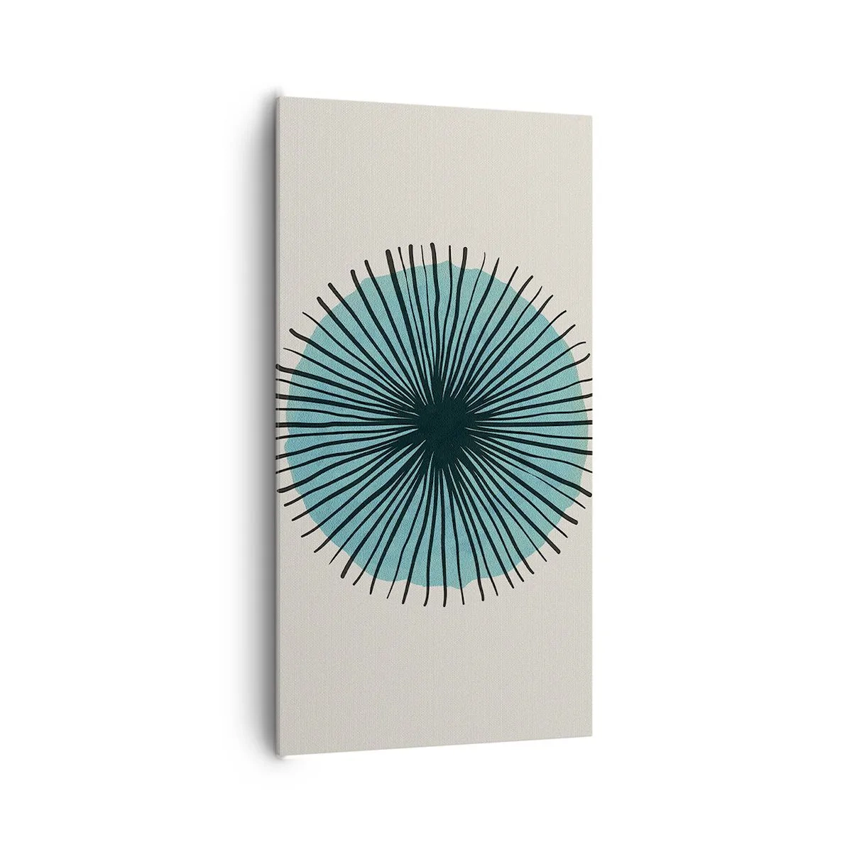 Quadro em tela - Radiante sobre o azul - 65x120 cm