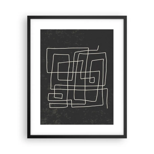 Pôster com moldura preta - Não é tão simples - 40x50 cm