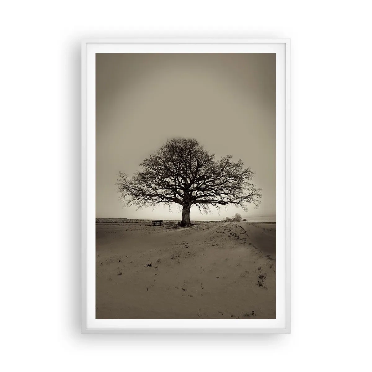 Pôster em moldura branca - Daqui para a eternidade - 70x100 cm