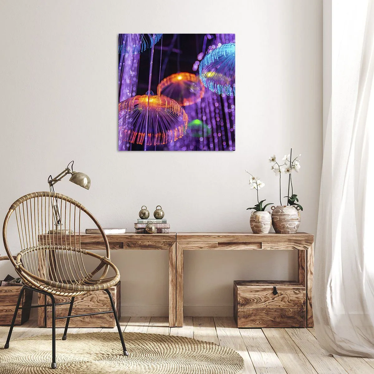 Quadro em tela - Fonte de luz - 50x50 cm