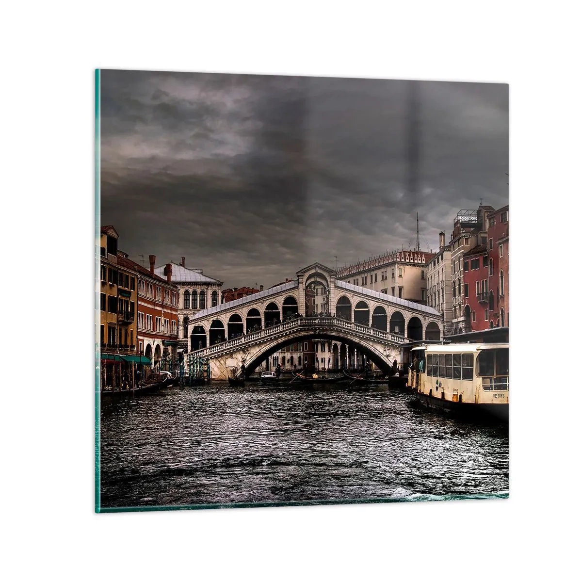 Quadro em vidro - A promessa de uma noite em Veneza - 50x50 cm