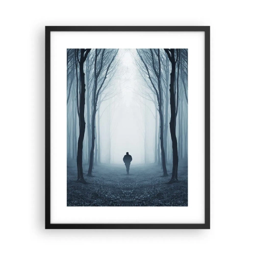 Pôster com moldura preta - Tudo simples e claro - 40x50 cm