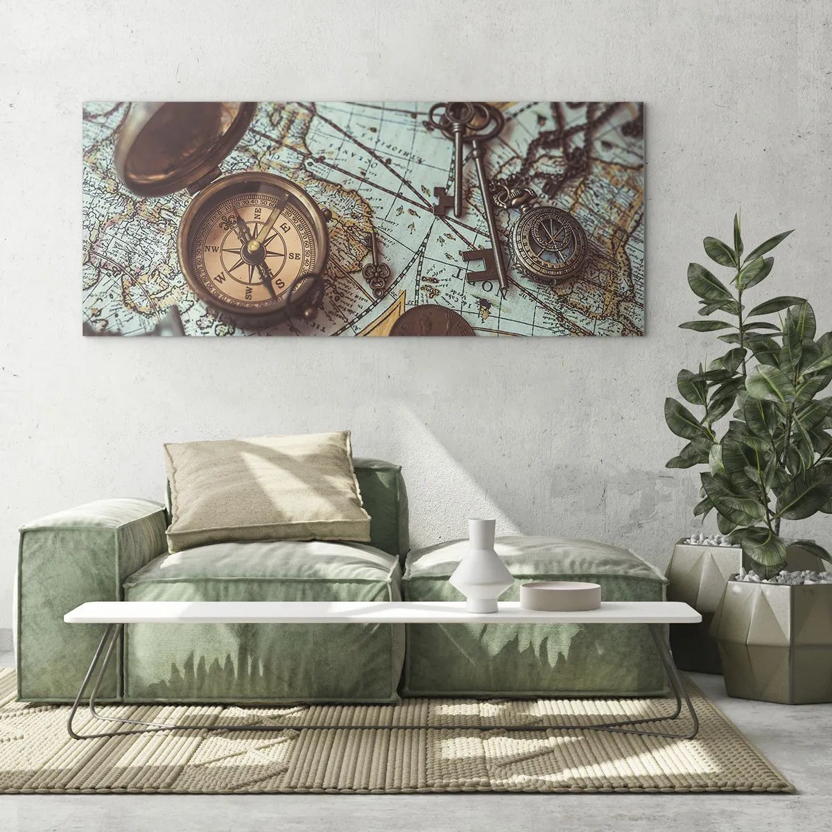 Quadro em vidro - Para o aventureiro - 120x50 cm