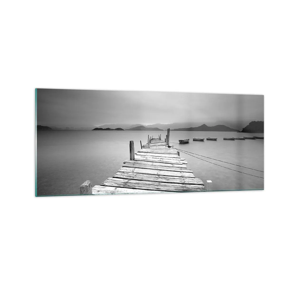 Quadro em vidro - Além das montanhas, além dos mares - 100x40 cm