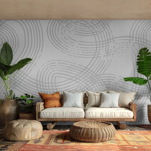 Papel de Parede Premium Sand - Não existe caminho reto - Minimalismo, Pedaço, Brilhante - 150x105 cm