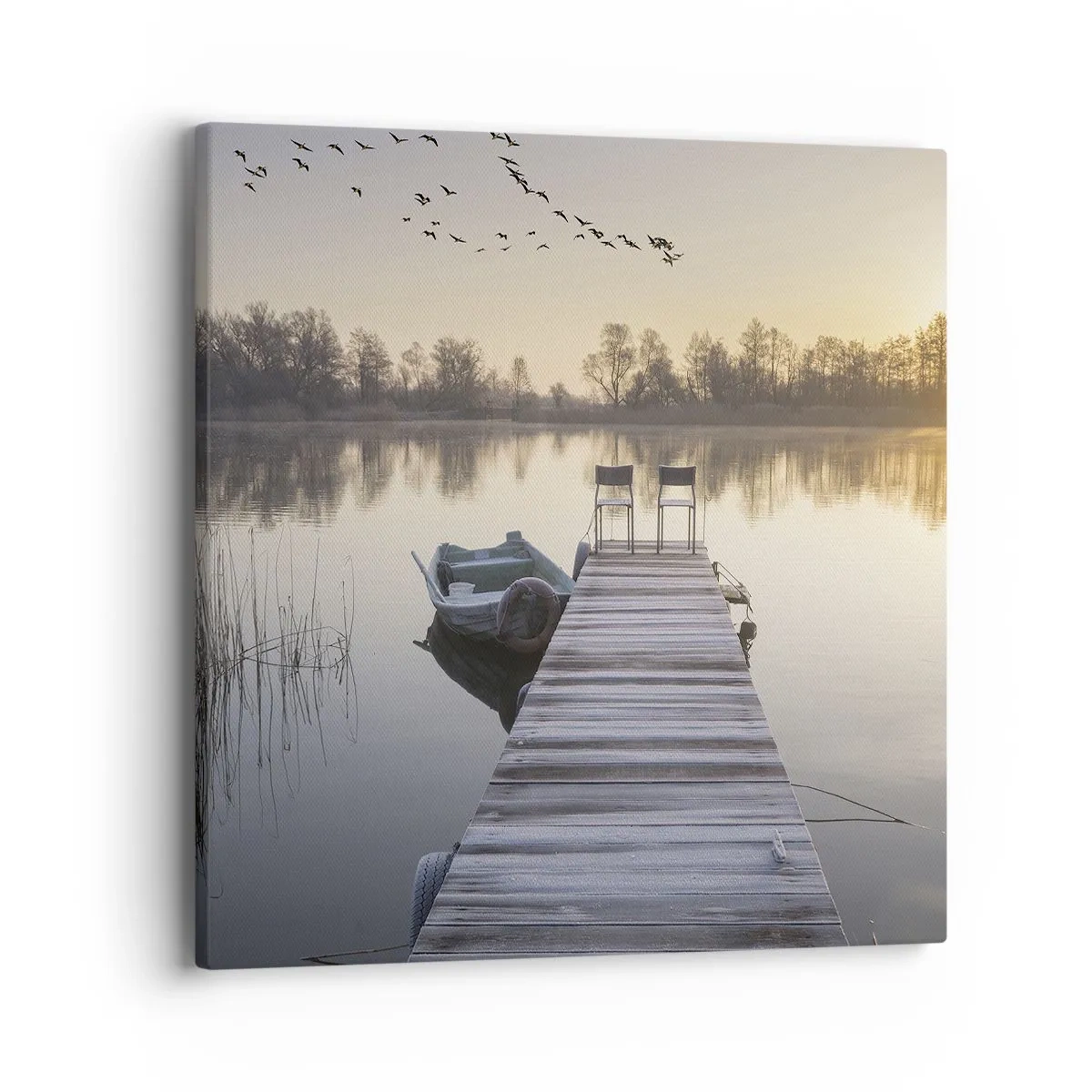 Quadro em tela - Voltarei dentro de algum tempo - 40x40 cm