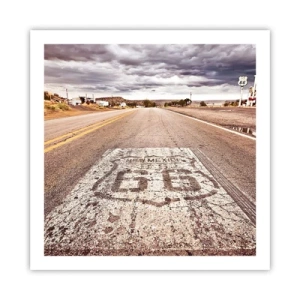 Pôster - Mother Road - uma lenda americana - 60x60 cm