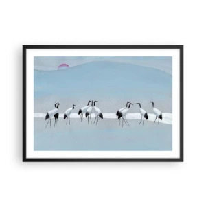 Pôster com moldura preta - Depois de um dia quente - 70x50 cm