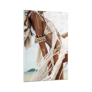 Quadro em vidro - Sacerdotisa do Sol - 70x100 cm