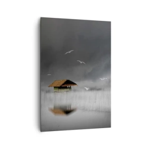 Quadro em tela - Abrigo da chuva - 70x100 cm
