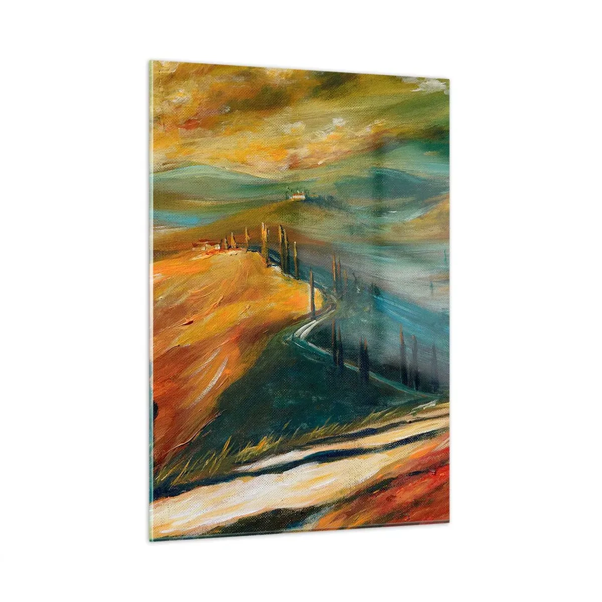Quadro em vidro - Paisagem da Toscana - 50x70 cm
