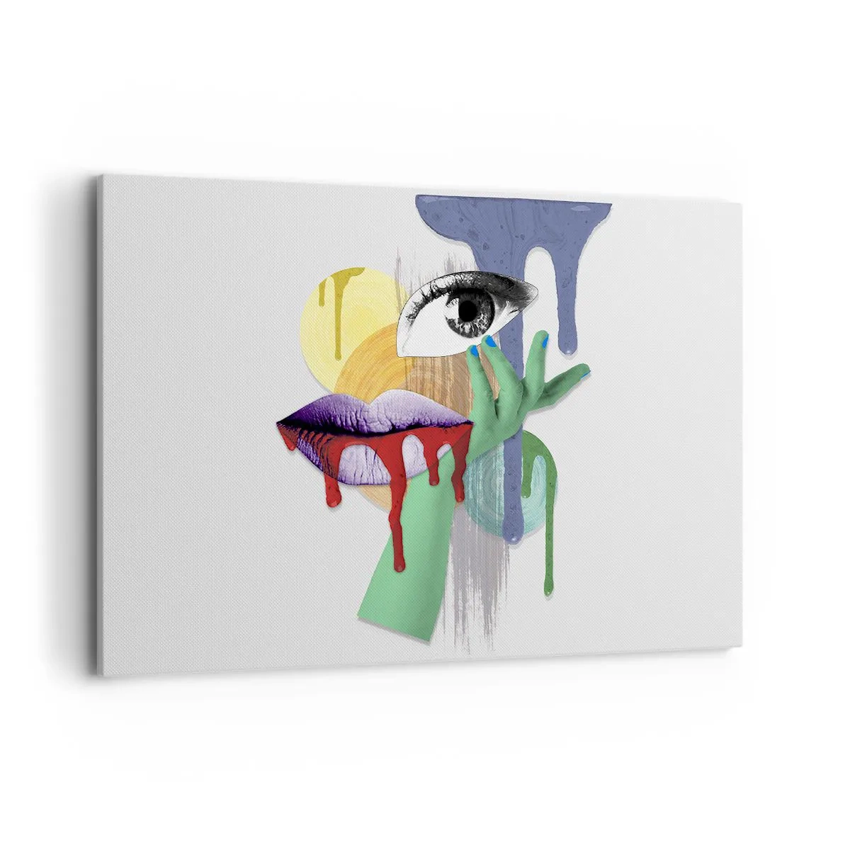 Quadro em tela - Retrato desconstruído - 120x80 cm