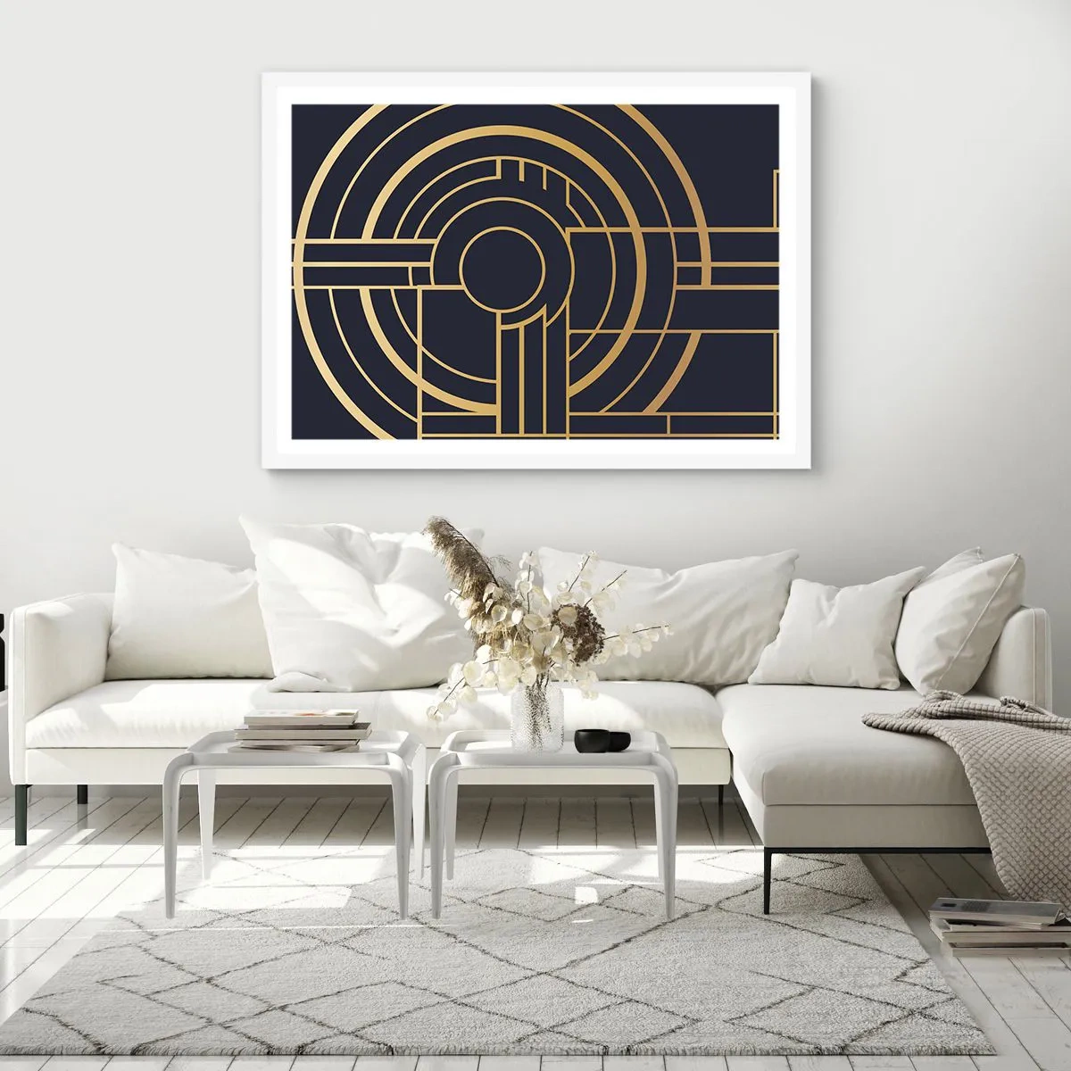 Pôster em moldura branca - Rotação das coisas - 40x30 cm