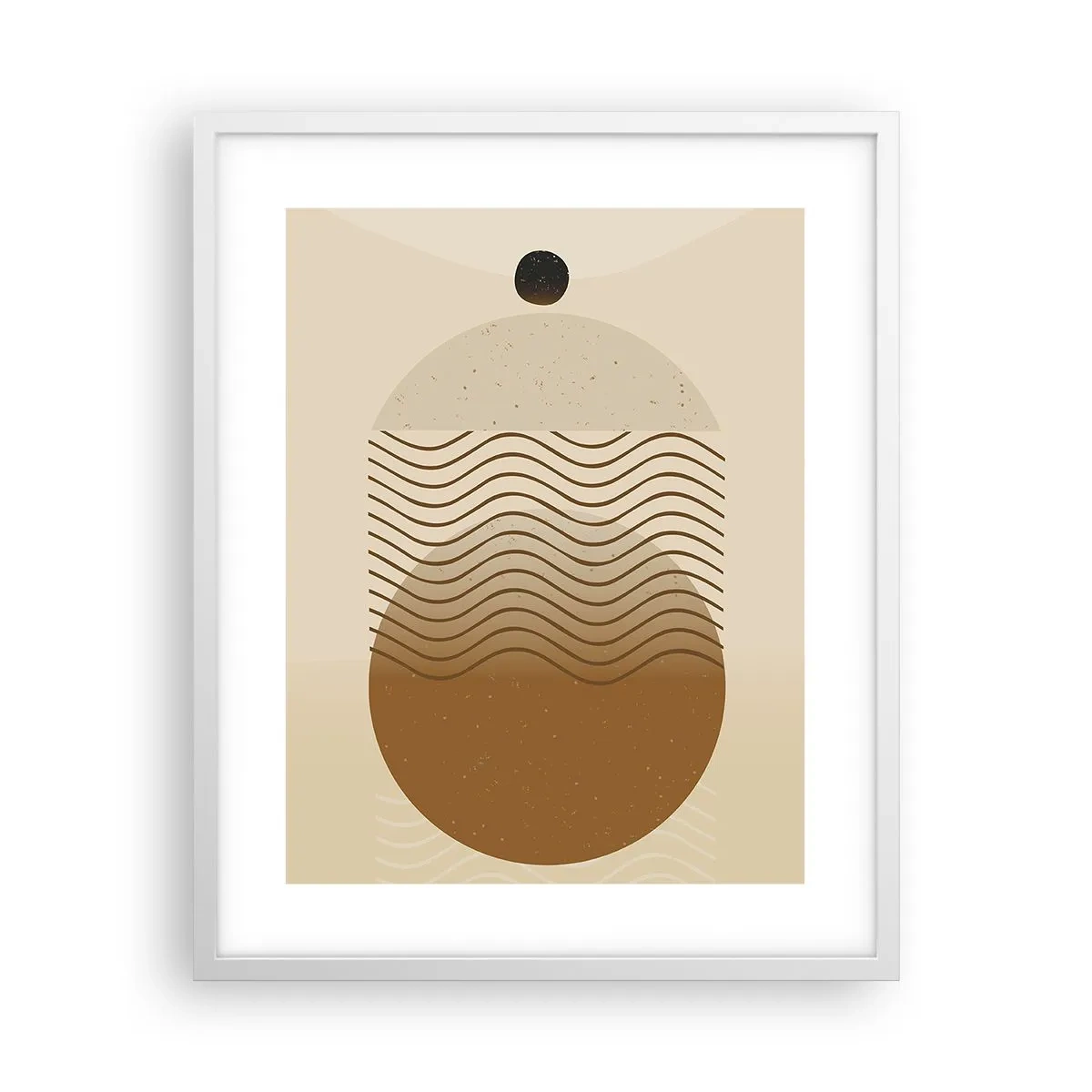 Pôster em moldura branca - Sobre a origem das figuras geométricas - 40x50 cm