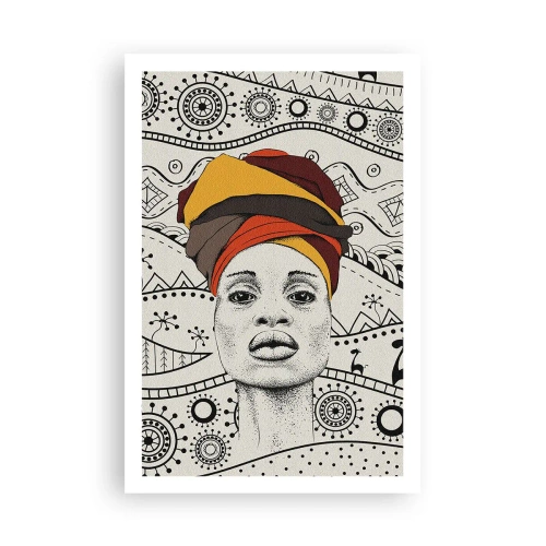 Pôster - Retrato africano - 61x91 cm