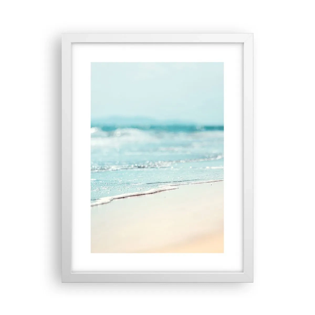 Pôster em moldura branca - Calor e ruído - 30x40 cm