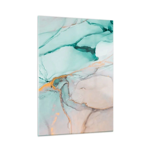 Quadro em vidro - Dança das formas e cores - 50x70 cm