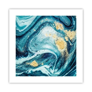 Pôster - Redemoinho azul - 40x40 cm