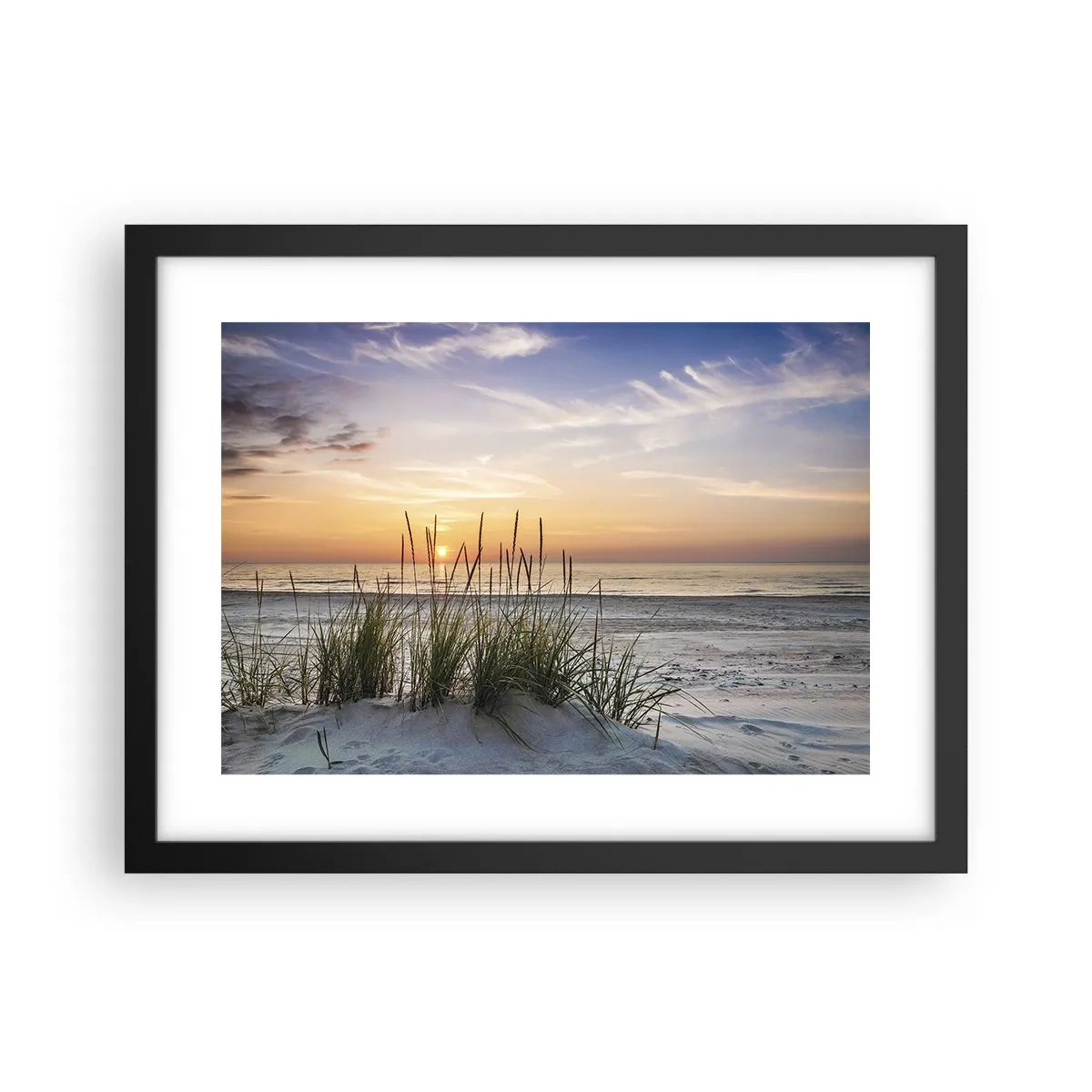 Pôster com moldura preta - Olhe, pense, sinta - 40x30 cm