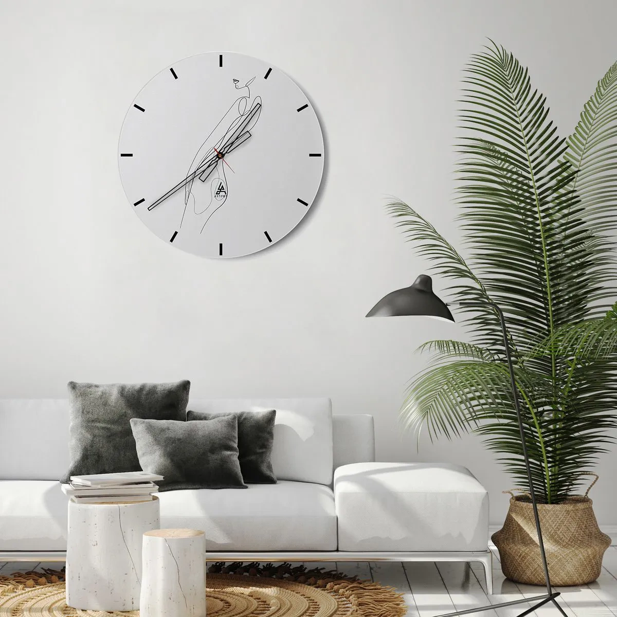 Relógio de parede - Relógio em vidro - Apenas uma promessa - 40x40 cm