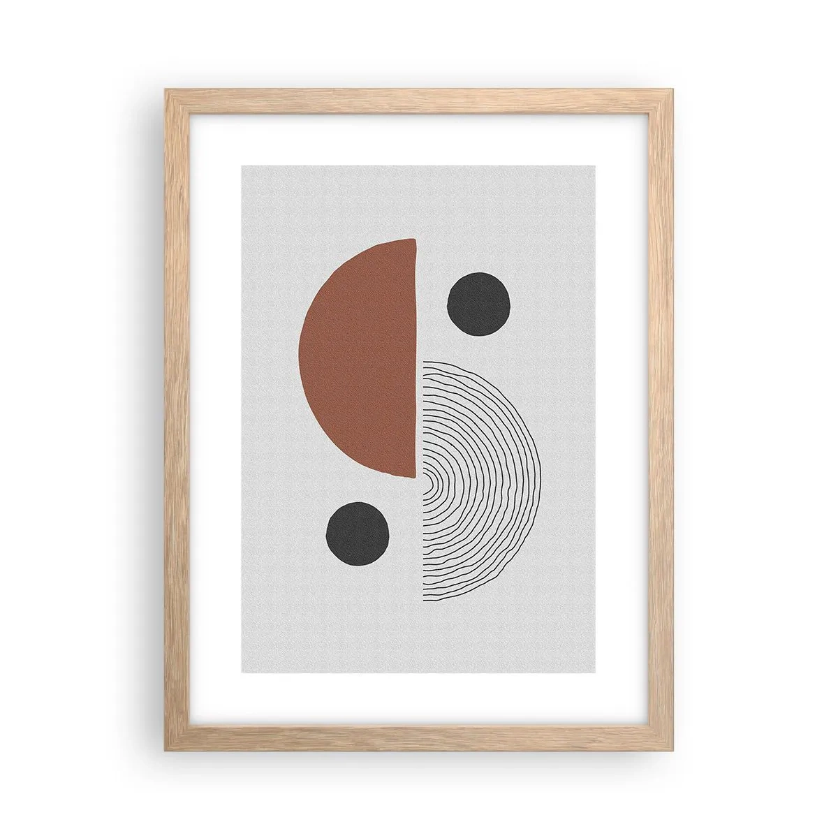 Pôster com moldura de carvalho claro - Perfeição das rodas - 30x40 cm