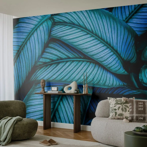 Papel de Parede Standard Eco - Linhas de vida - Folhas, Botânica, Plantas - 400x280 cm