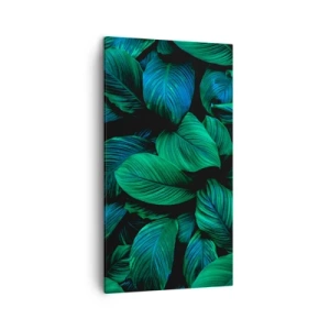 Quadro em tela - Na multidão verde - 45x80 cm