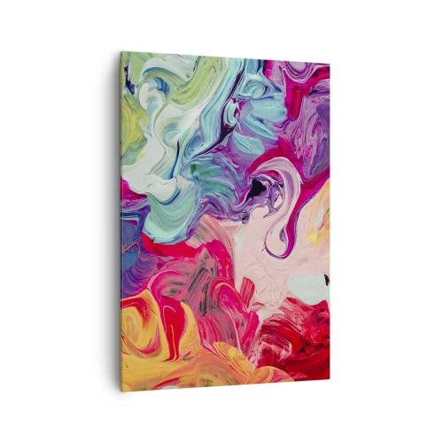 Quadro em tela - O nascimento das cores - 70x100 cm