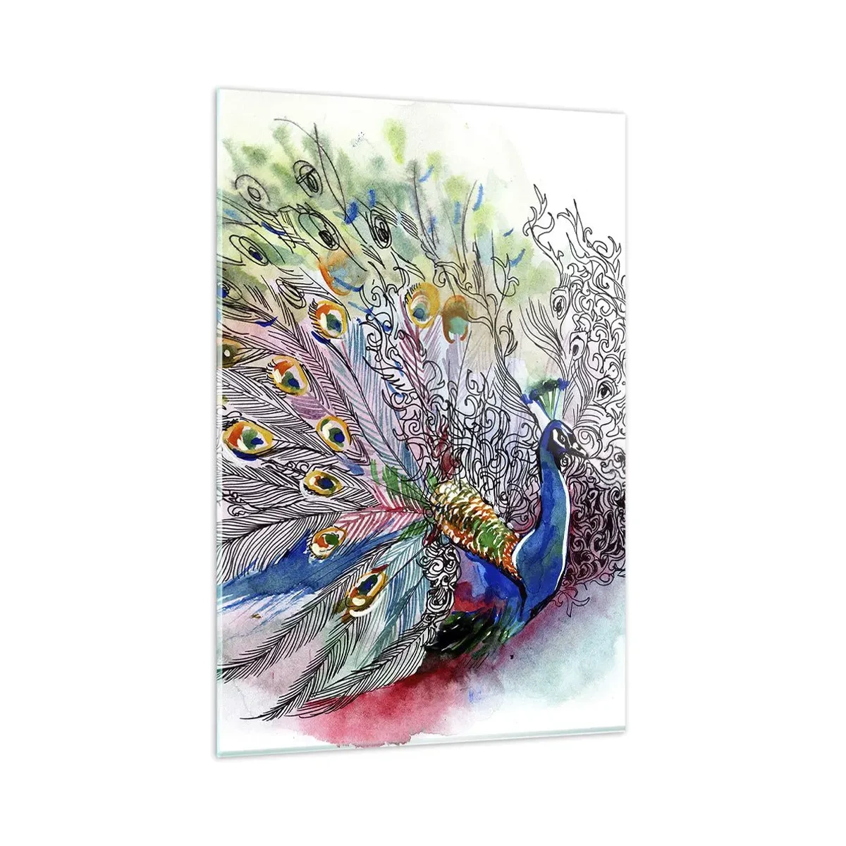 Quadro em vidro - Contra o cinza com orgulho - 80x120 cm