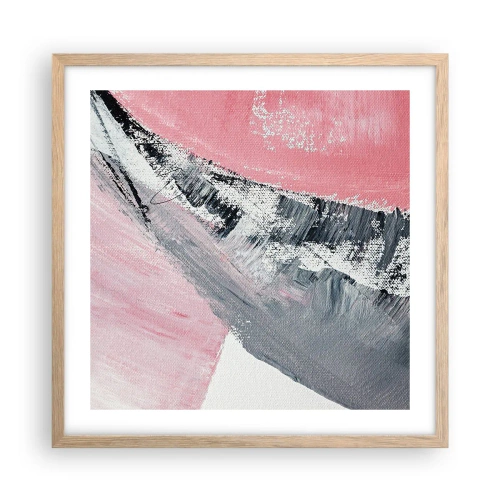 Pôster com moldura de carvalho claro - Composição à medida - 50x50 cm