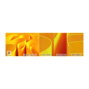 Amostra de papel de parede Premium Sand - Como as ondas do sol - 3D, Moderno, Linhas - 100x30 cm