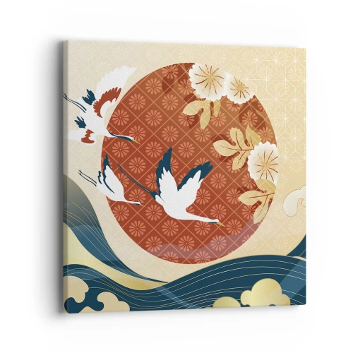 Quadro em tela - Conto de fadas japonês - 40x40 cm