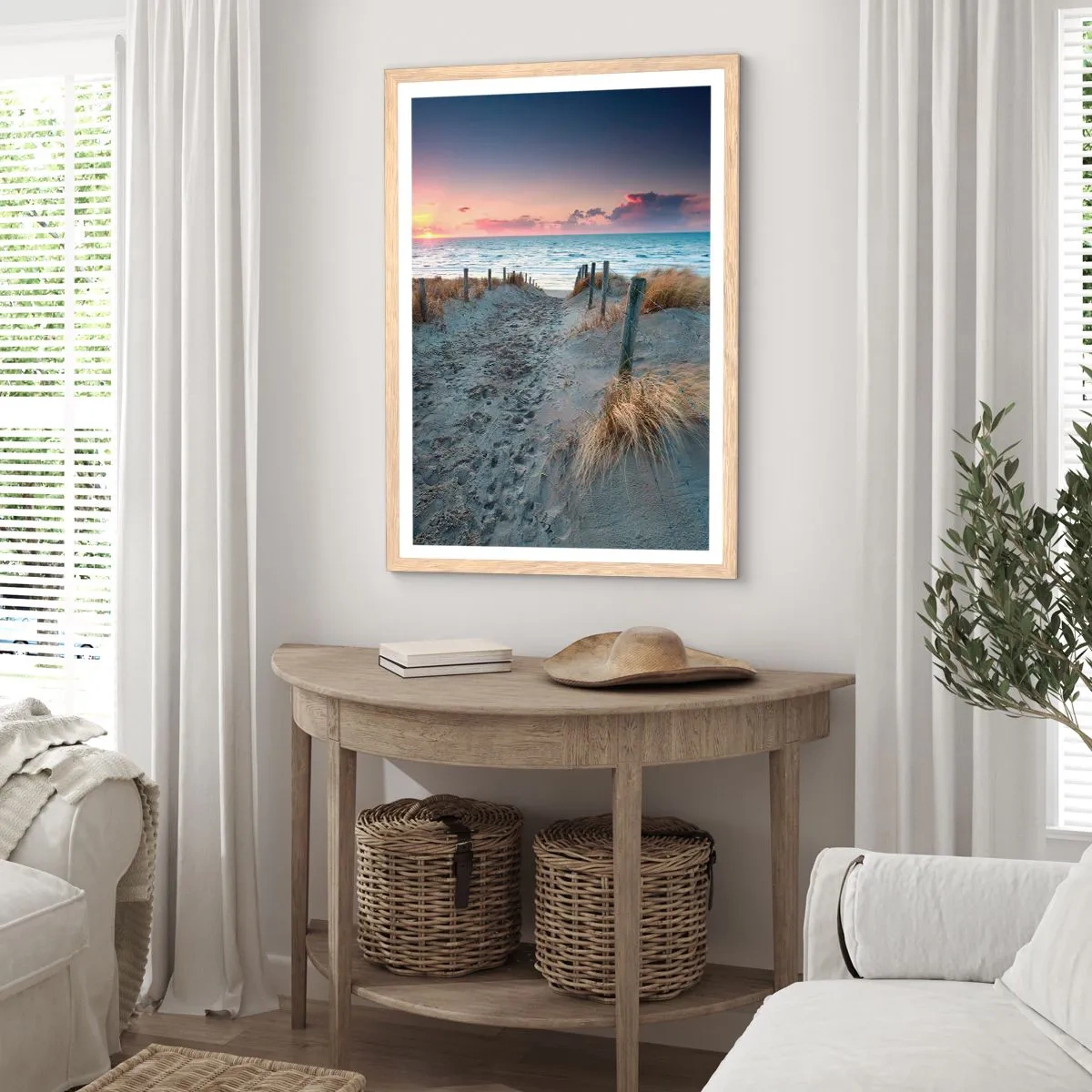 Pôster com moldura de carvalho claro - Derramou um arco-íris de esplendor radiante.... - 70x100 cm