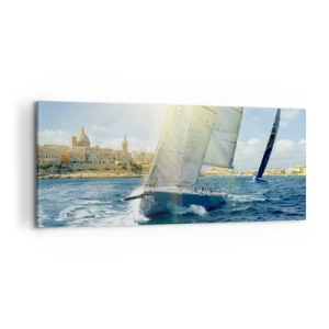 Quadro em tela - É hora de deixar a cidade - 100x40 cm