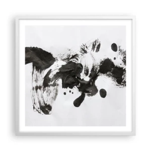 Pôster em moldura branca - Existe um método para a loucura? - 60x60 cm