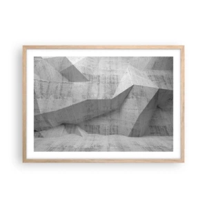 Pôster com moldura de carvalho claro - Um verdadeiro desafio - 70x50 cm