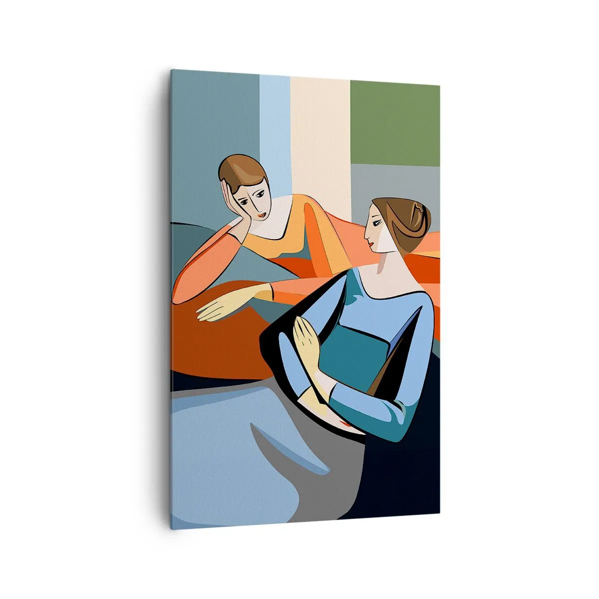 Quadro em tela - Um momento de confiança - 80x120 cm