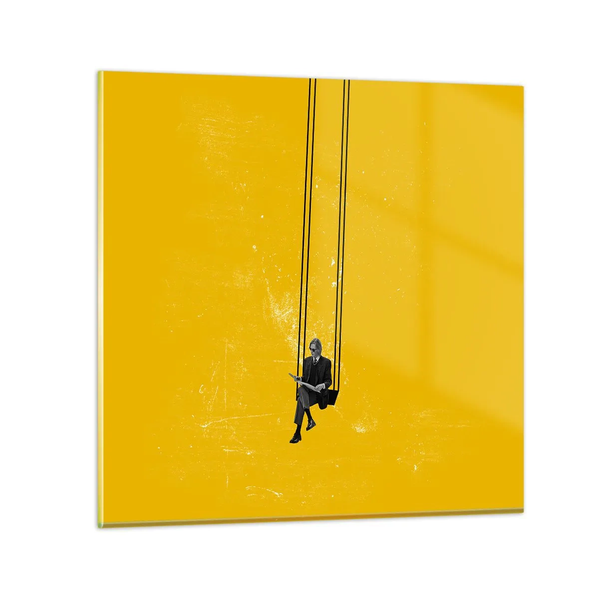 Quadro em vidro - Dia como todos os dias - 70x70 cm