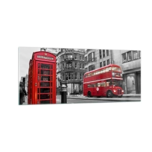 Quadro em vidro - O mais vermelho da Europa - 100x40 cm