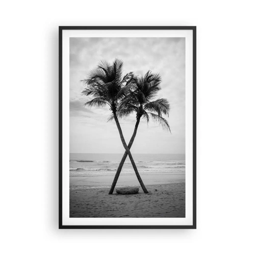 Pôster com moldura preta - Sentiu a presença - 61x91 cm